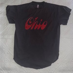 Pebby forevee grey side slit Ohio tee